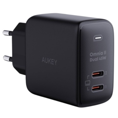 Адаптер питания Aukey Omnia II 45W PA-B4T USB 2*Type-C