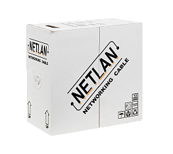 Кабель сетевой UTP Cat5e NETLAN внутренний, СCA, PVC нг(B), 305м