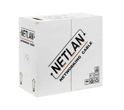 Кабель сетевой UTP Cat5e NETLAN внутренний, СCA, PVC нг(B), 305м фото 1