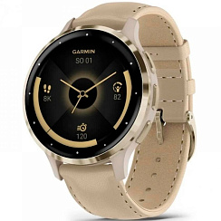 Смарт-часы Garmin Venu 3S 41 мм AMOLED песочный/кожа