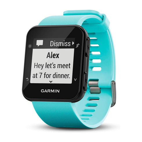 Смарт-часы Garmin Forerunner 35 черный/голубой фото 4