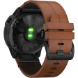 Смарт-часы Garmin Fenix 6X Sapphire DLC черный/коричневый фото 7