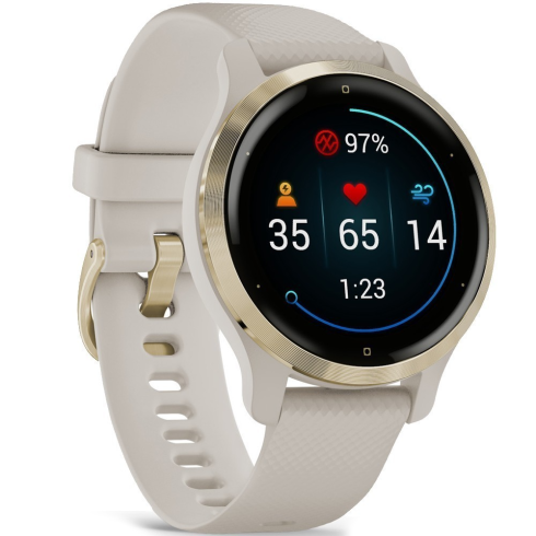 Смарт-часы Garmin Venu 2S 40 мм AMOLED песочный/силикон фото 2