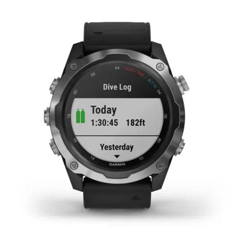 Смарт-часы Garmin Descent Mk2 52 мм AMOLED сапфир/черный, силикон фото 11
