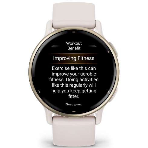 Смарт-часы Garmin Vivoactive 5 AMOLED кремовый/силикон фото 2