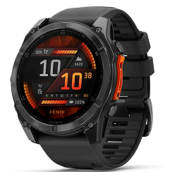 Смарт-часы Garmin Fenix 8 51 мм AMOLED стекло/черный, силикон