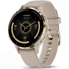 Смарт-часы Garmin Venu 3S 41 мм AMOLED песочный/силикон