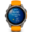 Смарт-часы Garmin Fenix 8 47 мм AMOLED сапфир/оранжевый, силикон фото 8