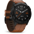 Смарт-часы Garmin Fenix 6X Sapphire DLC черный/коричневый фото 3