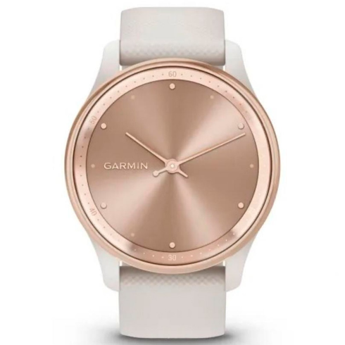 Смарт-часы Garmin Vivomove Trend, стекло/полимер, золото/слоновая кость силикон фото 4