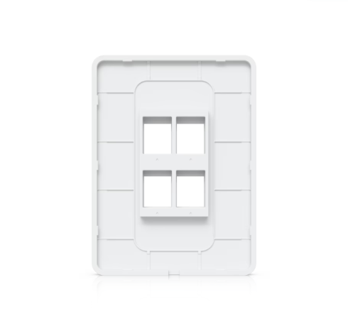 Вертикальная панель Ubiquiti Universal Paintable Keystone Wall Plate, 4-Pack (4-Port) фото 7