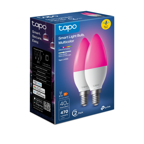 Умная многоцветная Wi‑Fi лампа Tp-Link Tapo L430C (2-pack) фото 6