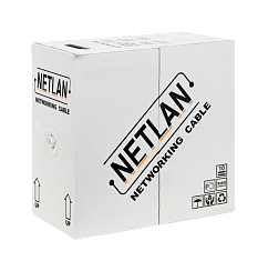 Кабель сетевой UTP Cat5 NETLAN внутренний, PVC, серый, 500м
