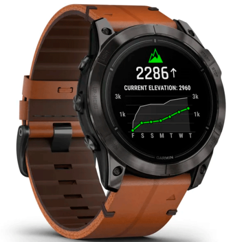 Смарт-часы Garmin Epix Gen 2 Pro 51 мм AMOLED сапфир/темный, кожа фото 2