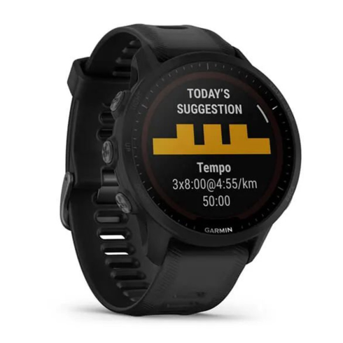 Смарт-часы Garmin Forerunner 955 Solar черные/силикон фото 2