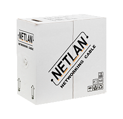 Кабель сетевой UTP Cat6 NETLAN внешний, Сu, PE, 305м