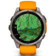 Смарт-часы Garmin Fenix 8 47 мм AMOLED сапфир/оранжевый, силикон фото 6
