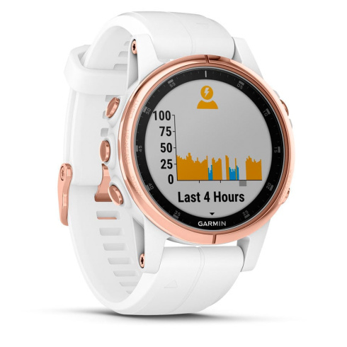 Смарт-часы Garmin Fenix 5S Plus Sapphire белый/золотой фото 3