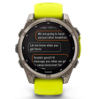 Смарт-часы Garmin Fenix 8 47 мм Solar сапфир/светло-зеленый, силикон фото 7
