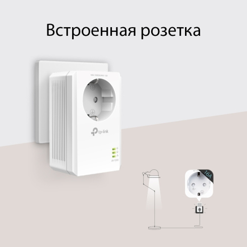 Комплект гигабитных адаптеров Powerline Tp-Link TL-PA7017P KIT фото 6
