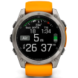 Смарт-часы Garmin Fenix 8 51 мм AMOLED сапфир/оранжевый, силикон фото 9