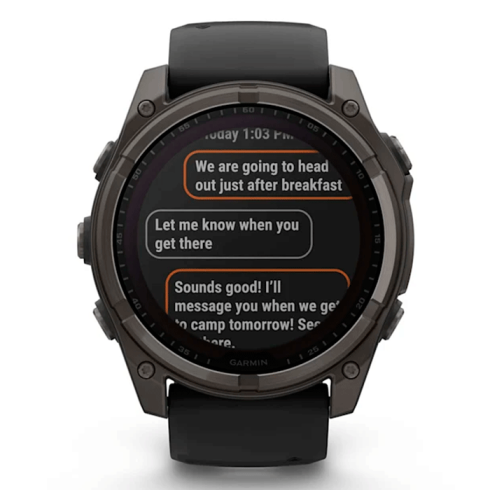 Смарт-часы Garmin Fenix 8 51 мм Solar сапфир/темно-серый, силикон фото 8