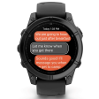 Смарт-часы Garmin Fenix E 47 мм AMOLED темная сталь, темный силикон фото 12