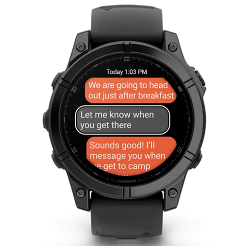Смарт-часы Garmin Fenix E 47 мм AMOLED темная сталь, темный силикон фото 12