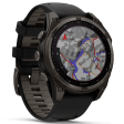 Смарт-часы Garmin Fenix 8 47 мм Solar сапфир/темно-серый, силикон фото 2