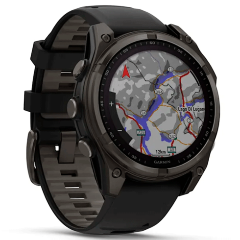 Смарт-часы Garmin Fenix 8 47 мм Solar сапфир/темно-серый, силикон фото 2