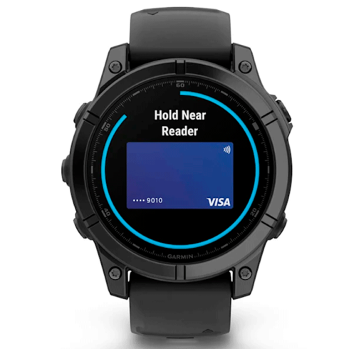 Смарт-часы Garmin Fenix E 47 мм AMOLED темная сталь, темный силикон фото 11