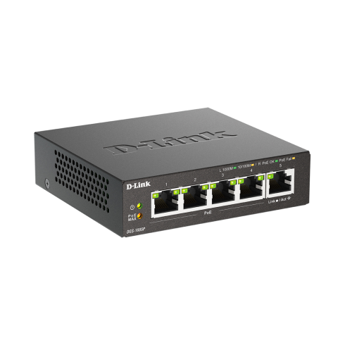PoE коммутатор D-Link DGS-1005P/B3A фото 2