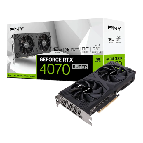Видеокарта PNY GeForce RTX 4070 SUPER 12GB VERTO Overclocked Dual Fan фото 10