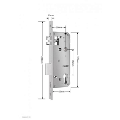 Врезной замок Novilock 5085, ver. 4935