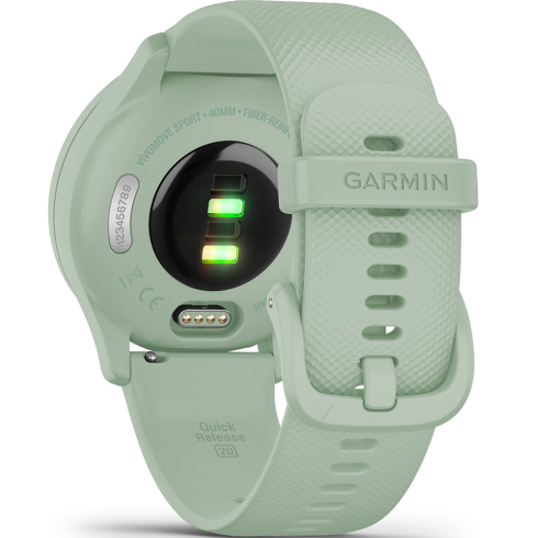 Смарт-часы Garmin Vivomove Sport, стекло/полимер, мятные/силикон фото 7