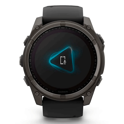 Смарт-часы Garmin Fenix 8 51 мм Solar сапфир/темно-серый, силикон фото 4