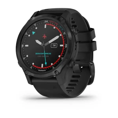 Смарт-часы Garmin Descent Mk2S 42 мм AMOLED сапфир/черный, силикон фото 1