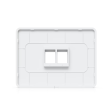 Панель Ubiquiti Universal Paintable Keystone Wall Plate, 4-Pack (2-Port) фото 6