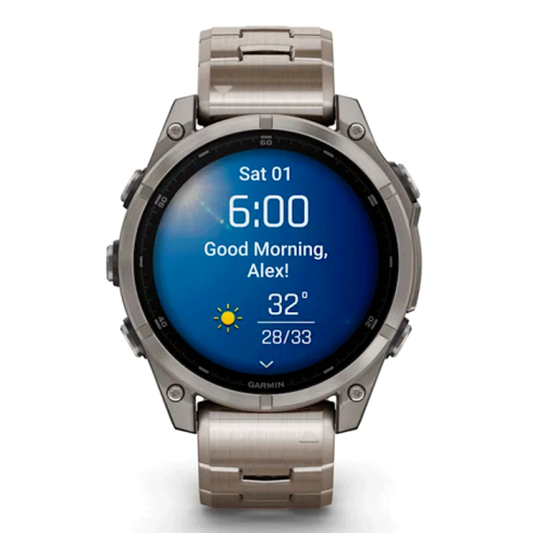 Смарт-часы Garmin Fenix 8 47 мм AMOLED сапфир/золотой, титан фото 12
