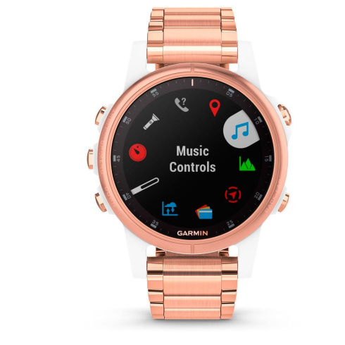Смарт-часы Garmin Fenix 5S Plus Sapphire золотой фото 2