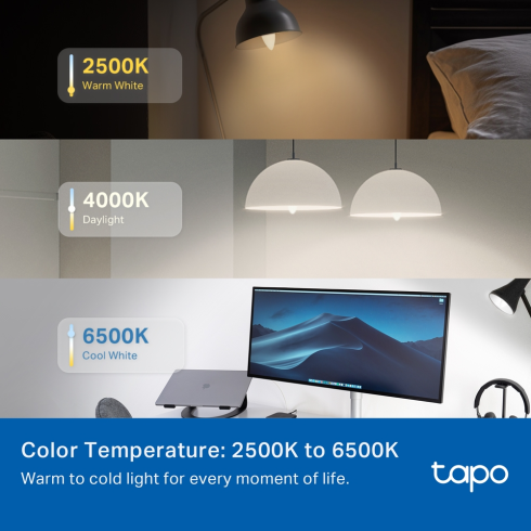 Умная многоцветная Wi‑Fi лампа Tp-Link Tapo L430C (2-pack) фото 3