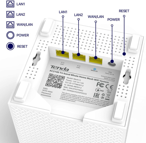 Wi-Fi Mesh система Tenda NOVA MW12 (1-pack) фото 3