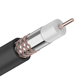 Коаксиальный кабель Rexant RG-6U+CU черный