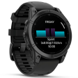 Смарт-часы Garmin Fenix E 47 мм AMOLED темная сталь, темный силикон фото 13