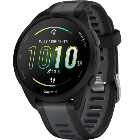 Смарт-часы Garmin Forerunner 165 AMOLED черные/силикон фото 1