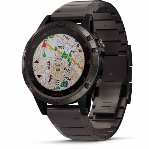 Смарт-часы Garmin Fenix 5 Plus Sapphire титан фото 3