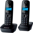 Беспроводной телефон DECT Panasonic (Black) 2 шт. фото 1