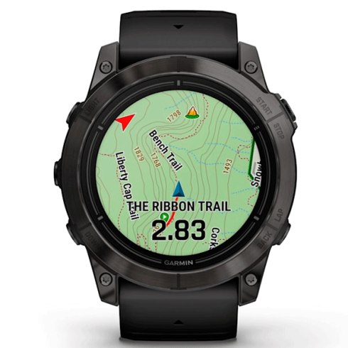Смарт-часы Garmin Epix Gen 2 Pro 51 мм AMOLED сапфир/темный, силикон фото 6