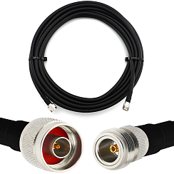 N Male / N Female 1м Rangeful эластичный коаксиальный кабель — эквивалент LMR400 UF UltraFlex