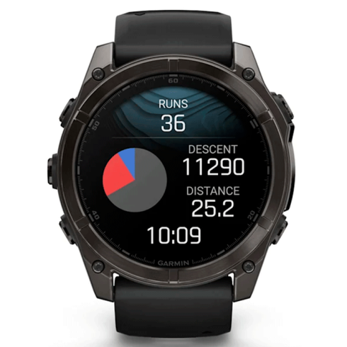 Смарт-часы Garmin Fenix 8 51 мм AMOLED сапфир/темно-серый, силикон фото 10